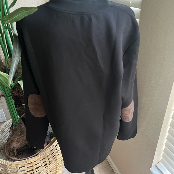 NWT FIOBOC Modal Blend Elbow Patch Long Sleeve Tee:Slim Fit - XL - Picture 2 of 6